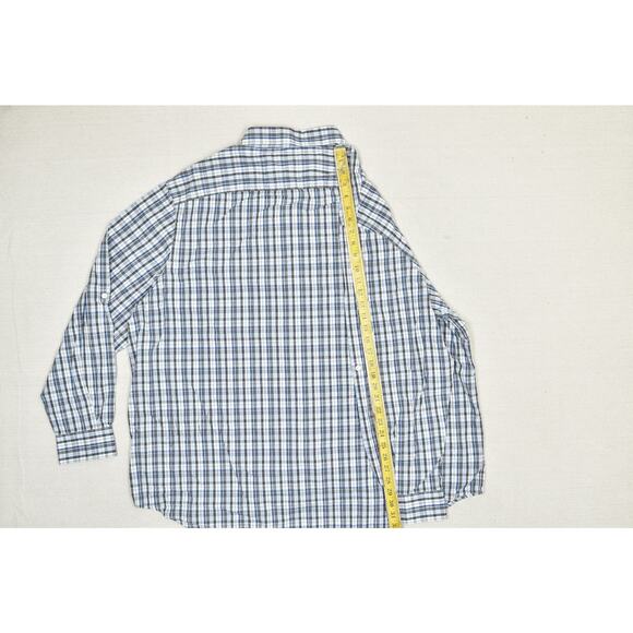 Men's Perry Ellis Plaid Button Down Shirt Big & Tall Size 3X Long Sleeve - Picture 7 of 8